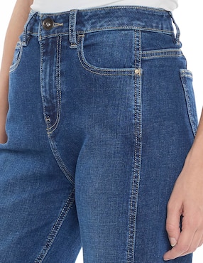 Jeans straight Foley's Denim corte cintura para mujer