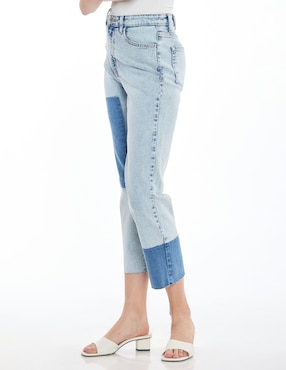 Jeans straight Foley's Denim corte cintura para mujer