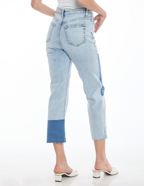 Jeans straight Foley's Denim corte cintura para mujer