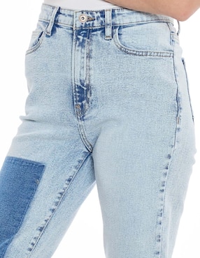 Jeans straight Foley's Denim corte cintura para mujer