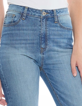 Jeans straight Foley's Denim corte cintura para mujer