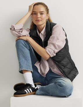 Chaleco Eddie Bauer impermeable para mujer