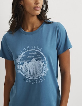 Playera manga corta Eddie Bauer cuello redondo para mujer