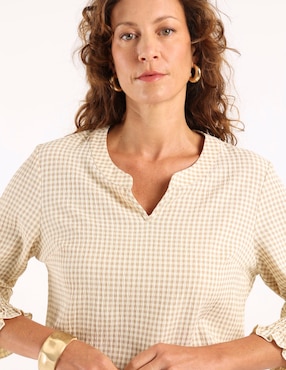 Blusa túnica Lieb manga 3/4 para mujer
