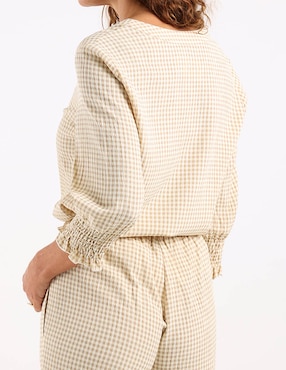 Blusa túnica Lieb manga 3/4 para mujer