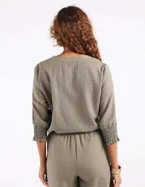 Blusa túnica Lieb manga 3/4 para mujer