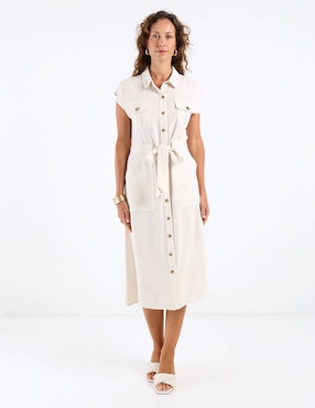 Vestido midi casual Lieb para mujer