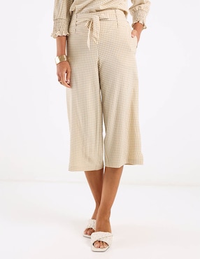 Pantalón capri Lieb straight para mujer