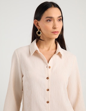 Blusa camisera Lieb manga 3/4 para mujer