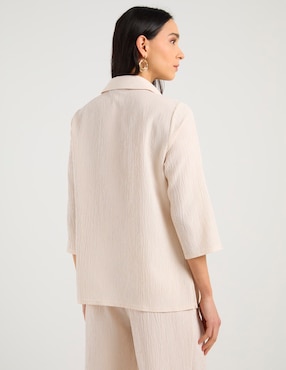 Blusa camisera Lieb manga 3/4 para mujer