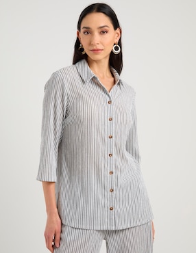 Blusa Lieb manga 3/4 para mujer