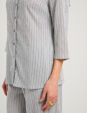 Blusa Lieb manga 3/4 para mujer
