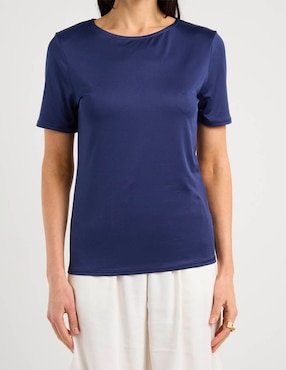 Playera manga corta Lieb cuello redondo para mujer