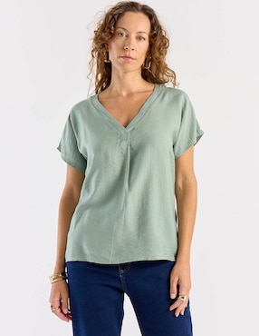 Blusa Lieb manga corta para mujer
