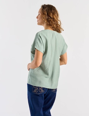 Blusa Lieb manga corta para mujer