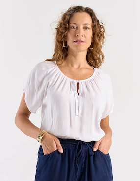 Blusa Lieb manga corta para mujer