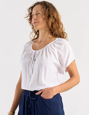 Blusa Lieb manga corta para mujer