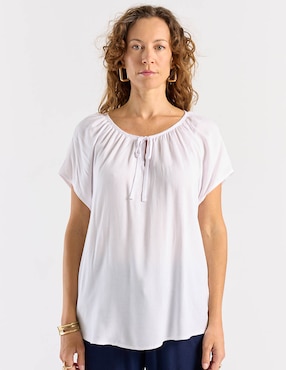 Blusa Lieb manga corta para mujer