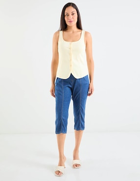 Pantalón capri Lieb slim para mujer