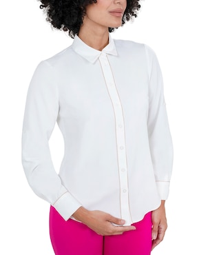 Blusa camisera Atelier Petite manga larga para mujer