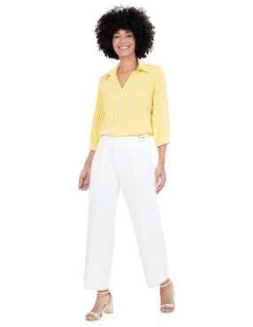 Pantalón Atelier Petite amplio para mujer