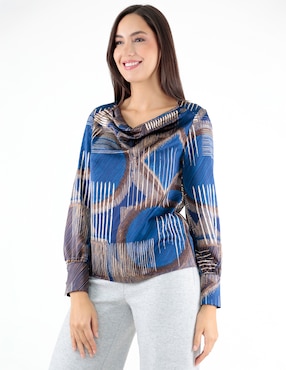 Blusa Trinity manga larga para mujer