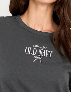 Playera manga corta Old Navy cuello redondo para mujer