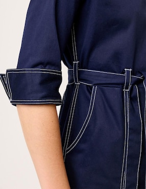 Vestido midi casual Linea Pura Visir para mujer