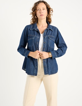 Blusa camisera Lieb manga larga para mujer