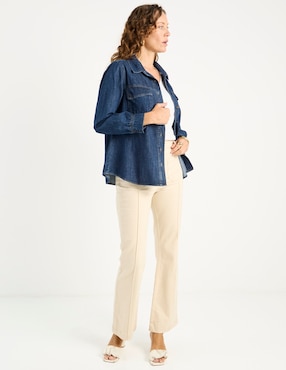 Blusa camisera Lieb manga larga para mujer