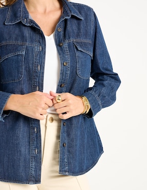 Blusa camisera Lieb manga larga para mujer
