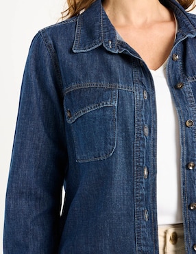 Blusa camisera Lieb manga larga para mujer