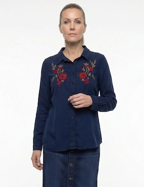 Blusa camisera Lieb manga larga para mujer