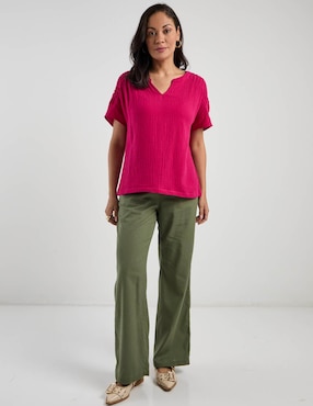 Pantalón relaxed Lieb straight para mujer
