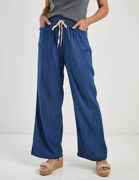 Jeans relaxed wide leg cintura Lieb para mujer