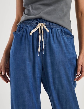 Jeans relaxed wide leg cintura Lieb para mujer