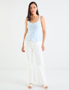 Jeans campana cintura baja Lieb para mujer