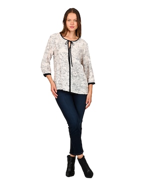Blusa Ferrioni manga 3/4 para mujer