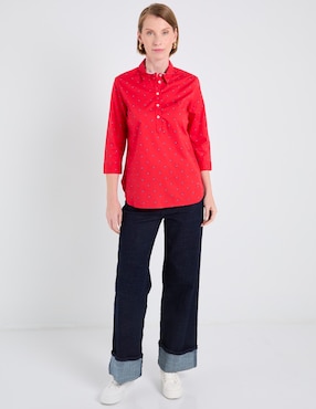 Blusa Ferrioni manga 3/4 para mujer