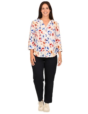 Blusa Ferrioni manga 3/4 para mujer
