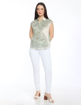 Blusa Foley's Summie sin manga para mujer