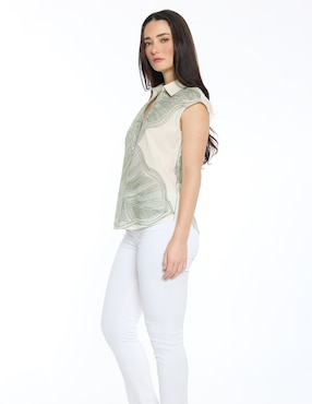 Blusa Foley's Summie sin manga para mujer