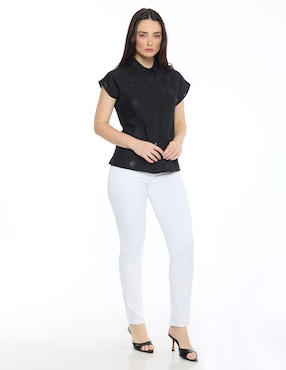 Blusa Foley's manga cap para mujer