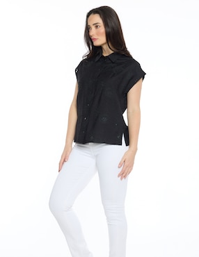 Blusa Foley's manga cap para mujer