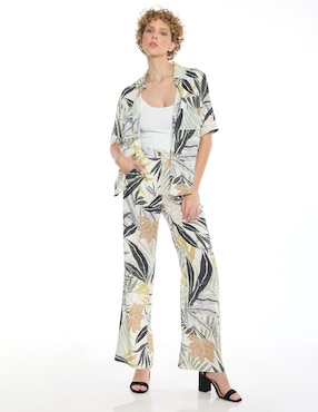 Blusa camisera Foley's manga corta para mujer