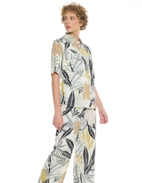 Blusa camisera Foley's manga corta para mujer