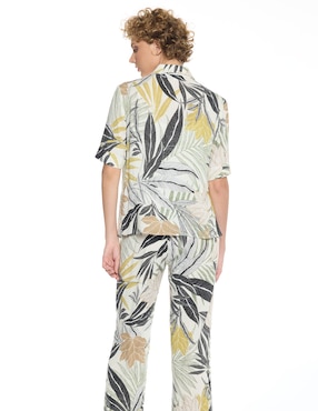 Blusa camisera Foley's manga corta para mujer