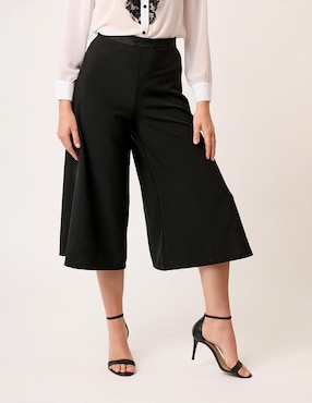 Pantalón coulotte Linea Pura amplio para mujer