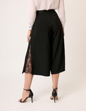 Pantalón coulotte Linea Pura amplio para mujer