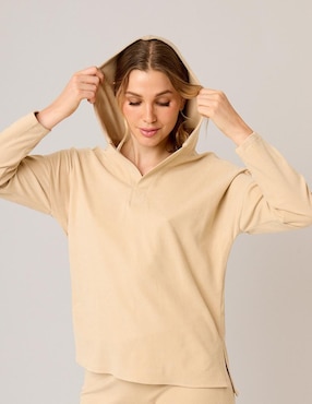 Sudadera con capucha Linea Pura para mujer
